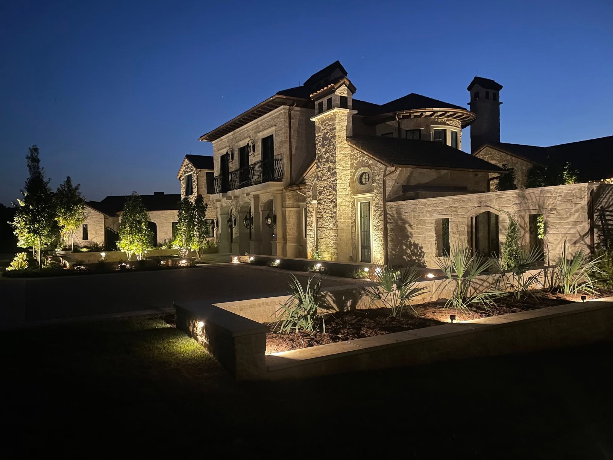 NightSculptures Outdoor Lighting landscape lighting project